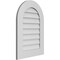 Ekena Millwork Round Top Surface Mount PVC Gable Vent: Non-Functional, w/ 3-1/2"W x 1"P Standard Frame, 20"W x 28"H GVPRT20X2801SN - alternate 3